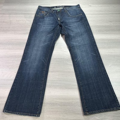 VINTAGE LRG Jeans Mens 34 Blue Denim Grass Roots Relaxed Straight Streetwear Y2K