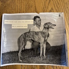 1950 Greyhound Dog Racing REAL HUNTSMAN American Greyhound Derby Duane Randle