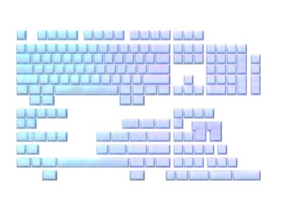 POM Jelly Premium Translucent Keycap Set | 1.45 mm Thick POM | Cherry Profile...