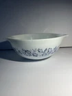 Pyrex Colonial Mist Cinderella Bowl #443 Vintage White/Blue 2.5 Liter USA