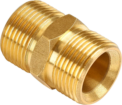 #ad #ad Pressure Washer Hose Connector Solid Brass Double M22 14mm Male Coupler Pressu $14.81