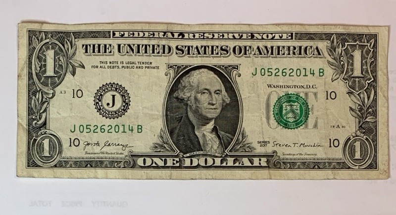 BIRTHDAY/ANNIVERSARY $1.00 CURRENCY Note 05-26-2014