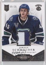 2013-14 Panini Dominion Authentic Material Prime 9/25 Jordan Schroeder #D-OE 0c3