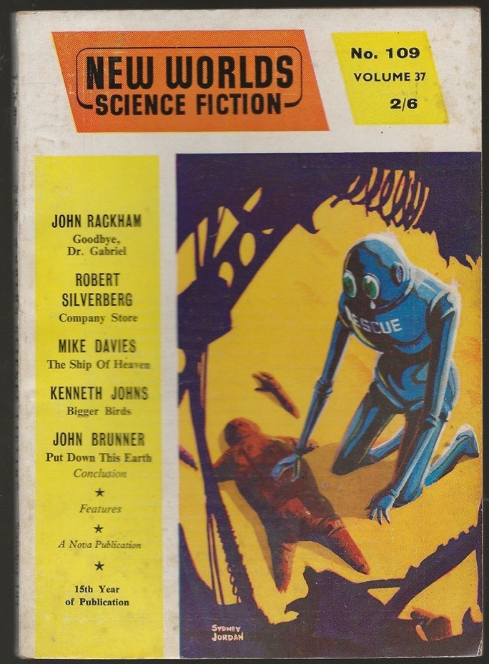 New Worlds Science Fiction (Uk) #109. 1961. John Brunner, Robert Silverberg
