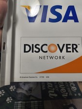 vintage flange sign credit card 