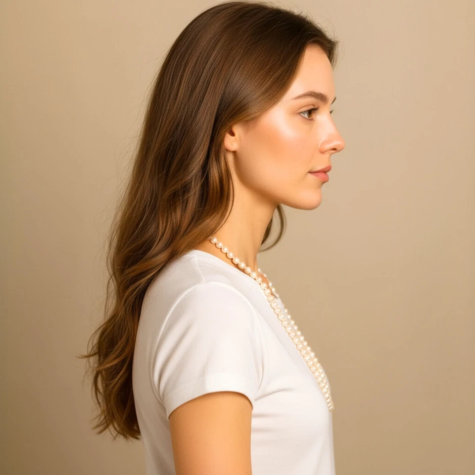 14K Gold 8.5-9mm Cultured Pearl Strand Necklace 14K Ball & Clasp 24.5" 61.5g - Image 4 of 4