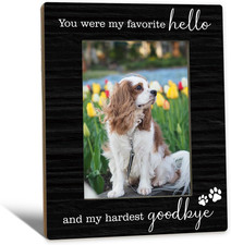 Pet Memorial Picture Frame 5X7, Dog Memorial Gifts for Loss of Dog Photo Frame