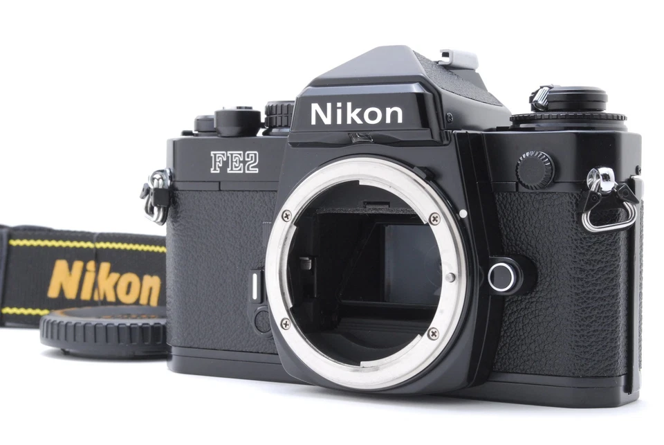 🎦Lindo [TOP MINT] Nikon FE2 FE 2 Preto 35mm SLR Corpo Da Câmera De Filme Do JAPÃO - Imagem 2 de 4