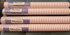 4 Roll Mayfair Vinyl Wallpaper Pre-Paste 20.5"x11 yd 56 Sq Ft Hamilton Stripe