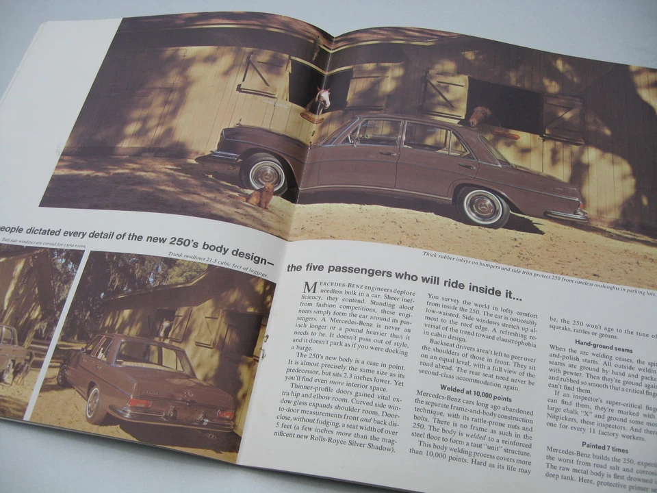 Mercedes-Benz 250 SE W 111 / 250 SE Cabriolet 1965-67 Original-Prospekt USA - Изображение 4 из 4