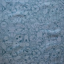 1/2 Yard Organic Cotton - End Papers Denim by Charley Harper