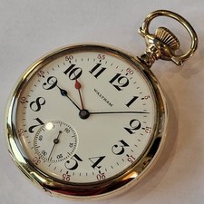 F7 23j 1901 WALTHAM VANGUARD MODEL 1899 23j DIAMOND END STONES!