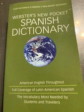 Websters New Pocket Spanish Dictionary.  Books Language