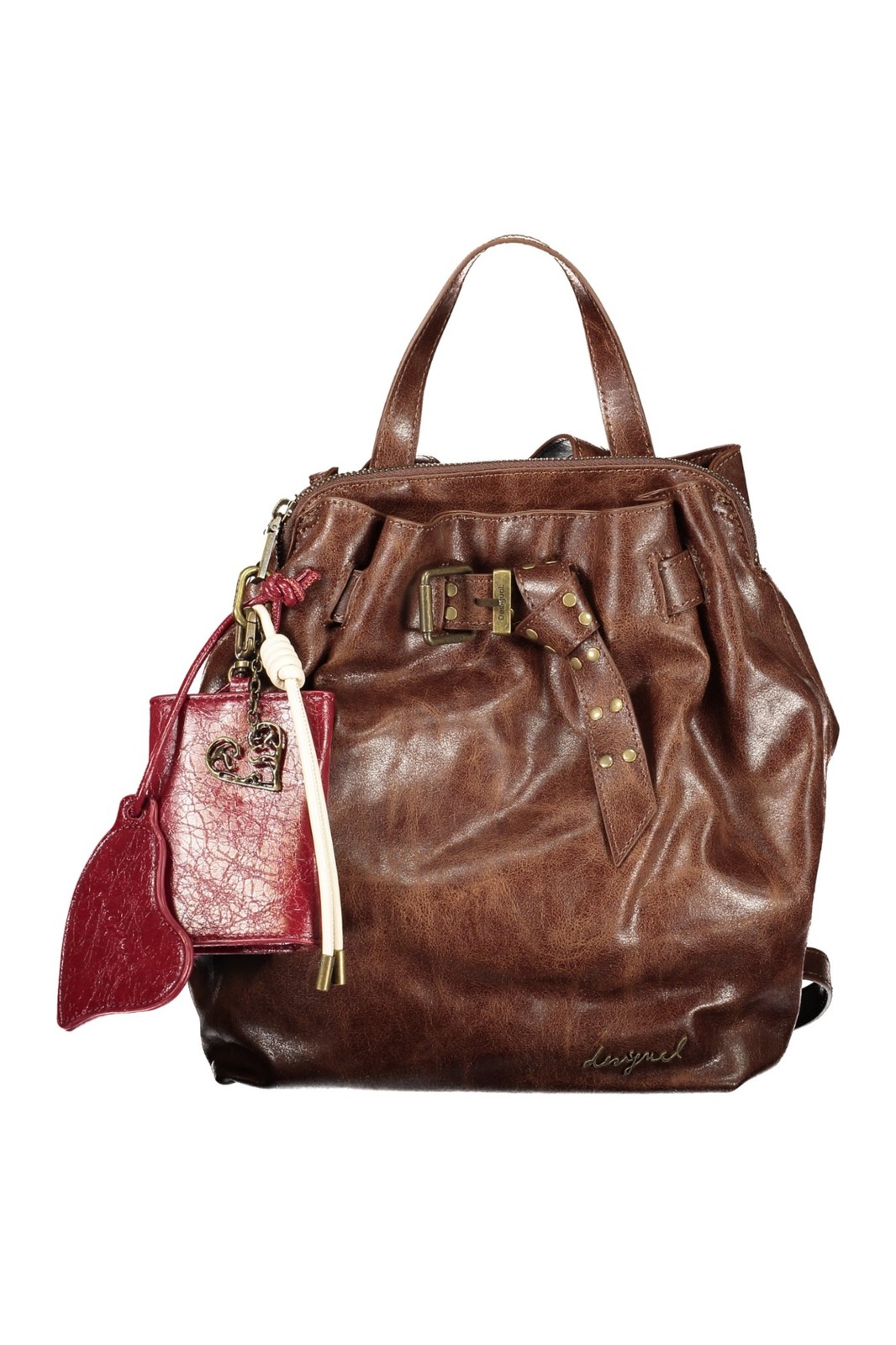 Desigual Donna Marrone Zainetto Mini Piccolo U - Immagine 2