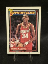 1992-93 Topps Basketball 50 Point Club Hakeem Olajuwon #214 Houston Rockets 🚀