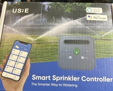 US:E Smart Sprinkler Controller, 8 Zone Watering Timer (New Open Box)