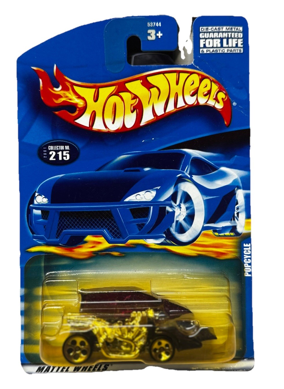 2000 Hot Wheels Popcycle # 215 53744 Purple & Silver Mattel Wheels New 