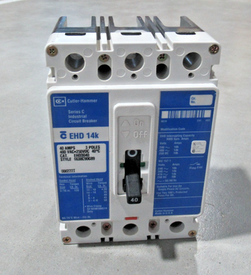 #ad Cutler Hammer Eaton EHD3040 Circuit Breaker 40A 480VAC 3P Series C *NEW* $184.98