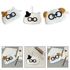 Plush Pencil Case Stuffed Animal Bag Portable Stationery Accessories Cartoon Pen