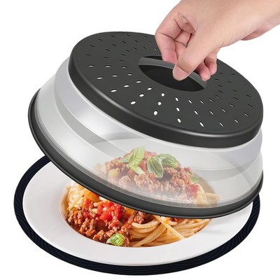 WENWELL 12 Inchs Microwave Splatter Cover & Silicone Mat, Large Vented Collap...