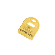 3M Hanging Mount HF RFID Tag 9505842, Yellow,  1.38" x 1.15" x 0.19", 25 Pack