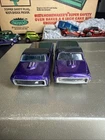 Lot Of 2 1968 Hot Wheels Redline CUSTOM FLEETSIDE  Purple YEAR ONE