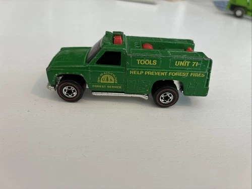 Vintage Hot Wheels Redline 1974 Green US Forest Service Unit 71 Truck
