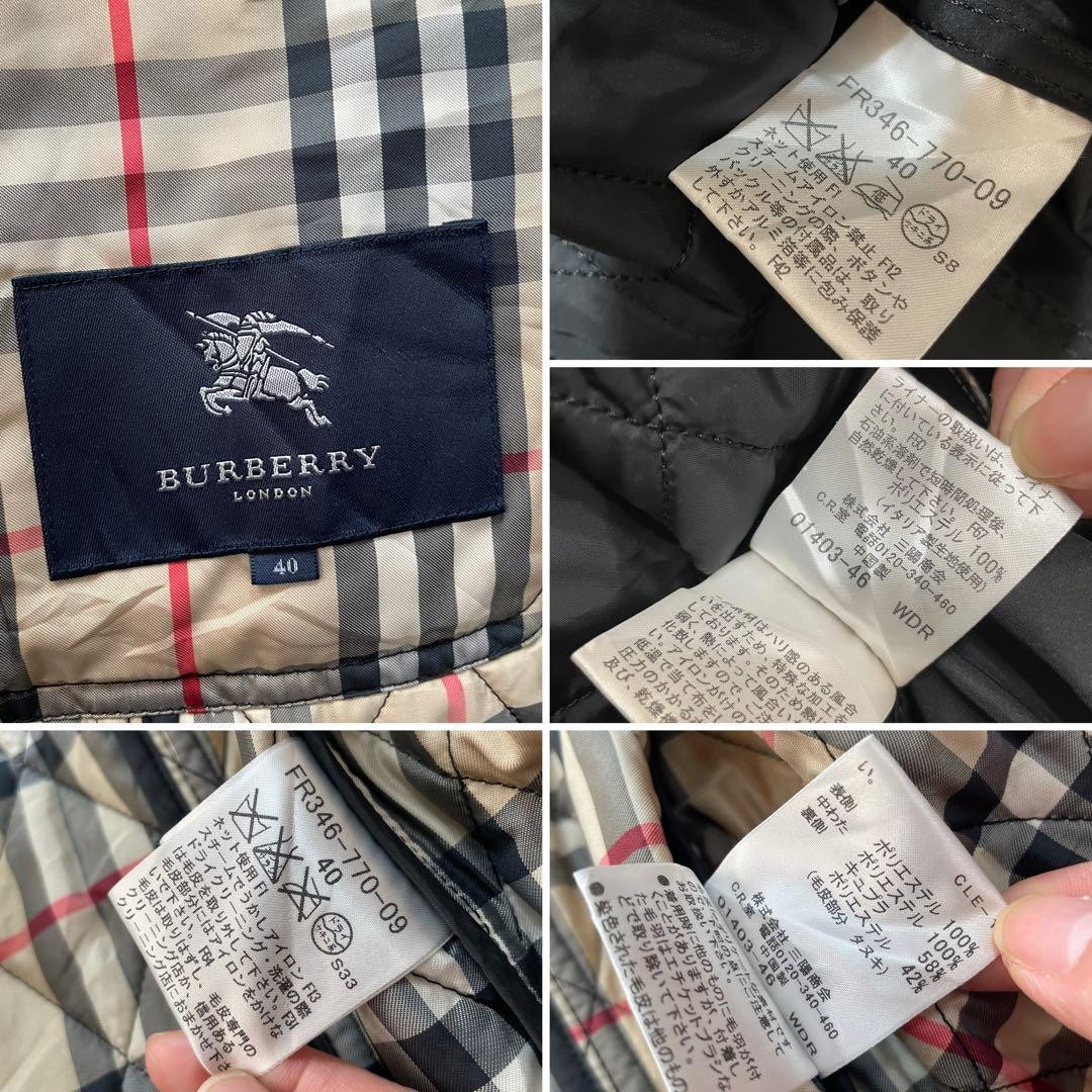 Burberry  Plus Size  Long Coat Down Coat 40 L Mid Weight Check thumbnail 10