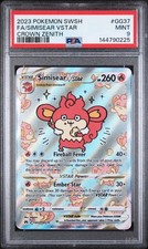 Pokémon Crown Zenith Simisear VSTAR Full Art Holo GG37/GG70 PSA 9 Mint on eBay