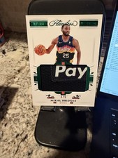 MIKAL BRIDGES 2020 PANINI FLAWLESS GAME-WORN EMERALD PATCH CARD #/5