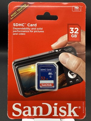 Genuine SanDisk 32GB SD SDHC Class 4 Flash Memory Card (SDSDB-032G-AW46) - New