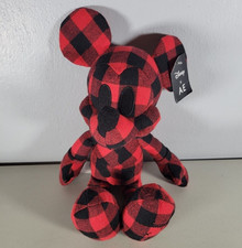 Disney Mickey Mouse Plush Red Plaid AE American Eagle Special Edition New