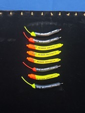  8  Lindy No-Snagg Slip Sinker Banana-Shaped Fishing  Assorted Colors And Sizes 