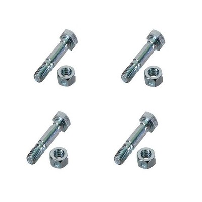 Qty 4: Shear Pin with Nut Fits MTD Replaces 710-0890