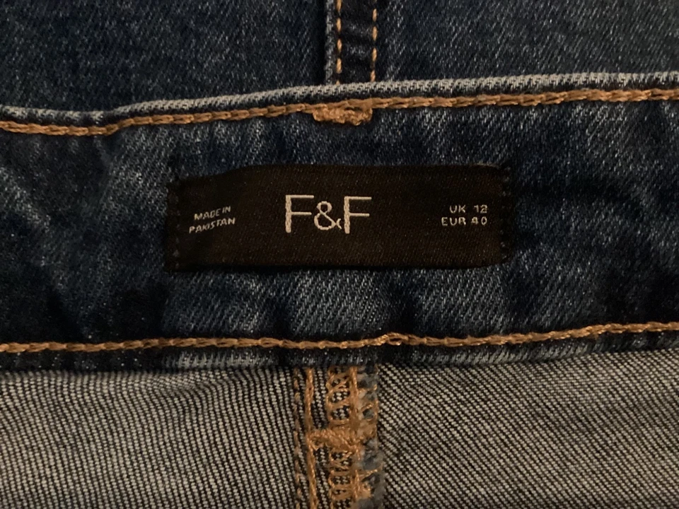 F&F - Ladies Blue Denim Maxi Skirt - Size 12 - NEW - Image 4 of 4