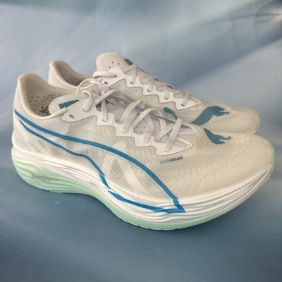 Puma Deviate Nitro Elite 3 Puma White Speed Blue 309809-08 Men's Size 7.5