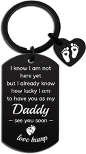 New Parents Gifts First Mother s Day for Expecting Mom Keychain First Father s