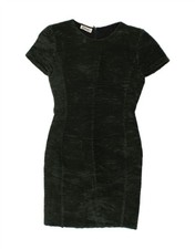 VINTAGE Womens Sheath Dress UK 12 Medium Green BU06