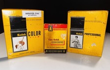 3 Boxes Vintage Kodak Film - Eltacolor, Super Panchro-Press  Kodachrome