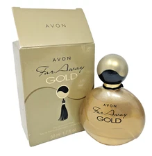Avon Far Away Gold Eau Parfum Perfume Spray 1.7 oz New old stock tester retired