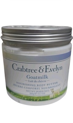 Crabtree & Evelyn Goat Milk Body Butter Jar 12.7oz