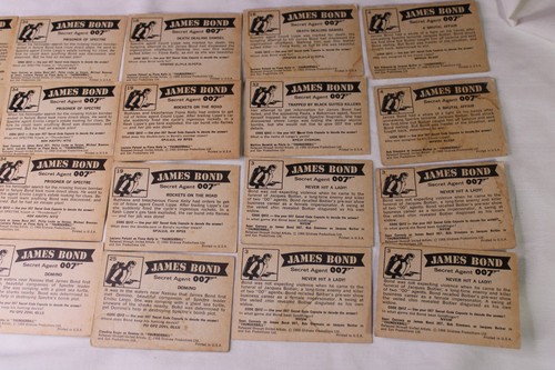 Lote 20 Tarjetas Coleccionables de Colección James Bond 007 Glidrose 1966 Thunderball - Imagen 6 de 6