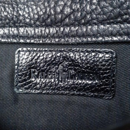 Ralph Lauren Men Bag Vintage Old Leather Clutch Handbag Limited Edition VHTF Rar - Picture 14 of 16