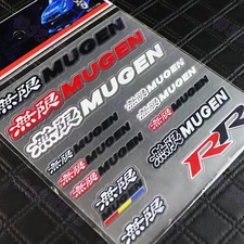 13pcs MUGEN Small Reflective Decal Sticker Set Window Vinyl For Car Auto