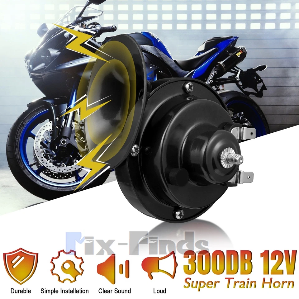 2x Bocinas de Coche, 12V Super Fuertes Bocinas, 300DB Impermeable Doble Camión Bocinas Eléctricas Foto 2 de 4