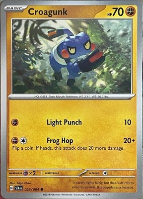 Croagunk - 023/064 - Shrouded Fable Pokemon 2024