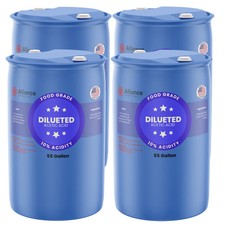 10 Diluted Acetic Acid Food Grade - 4 x 55 Gallon Drums