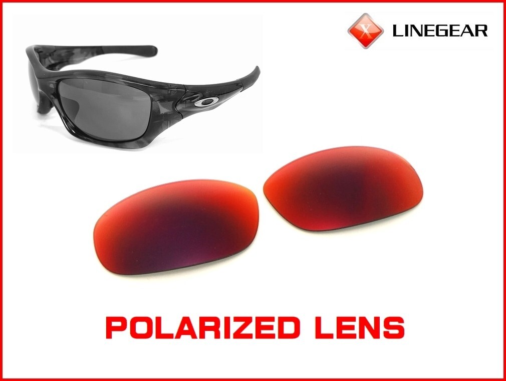 Oakley ゴーグル ミラー加工 レッド LINEGEAR Red Mirror - Polarized Lens for Oakley Pit Bull [PBL-RM