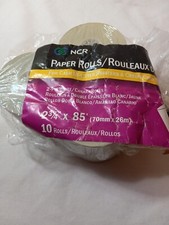 Pack Of 3 NCR Thermal Electronic Calculator Paper Rolls 2 1/4" x 85' 