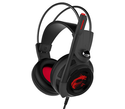 MSI DS502 GAMING Headset with Surround Sound and Vibration | eBay